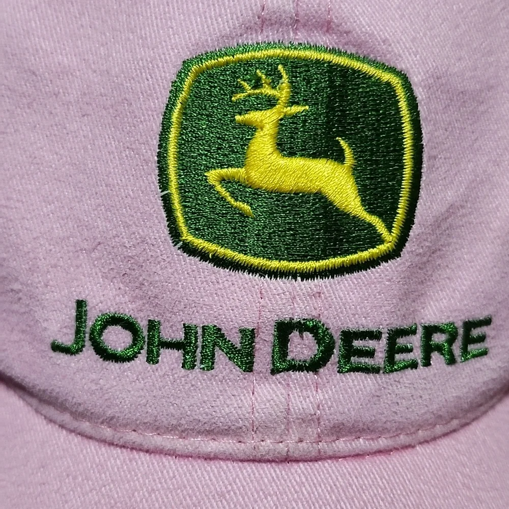 JOHN DEERE EMBROIDERED OWNERS EDITION PINK CAP HAT